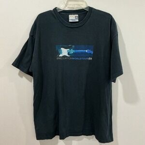 Vintage 2001 Eric Clapton World Tour Shirt Sz 2XL Concert Band T Shirt Music USA